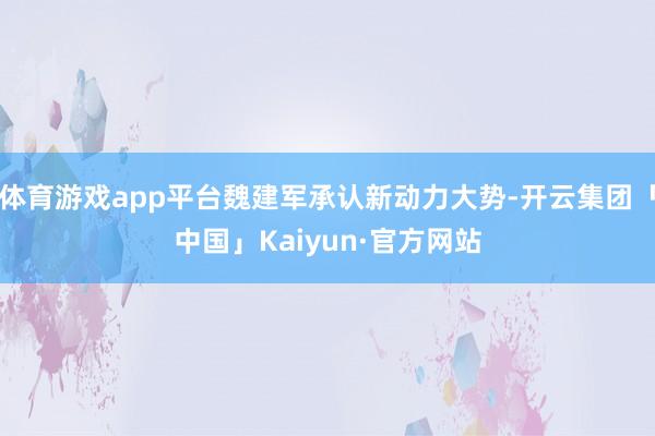 体育游戏app平台魏建军承认新动力大势-开云集团「中国」Kaiyun·官方网站
