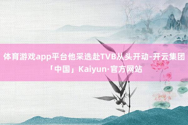 体育游戏app平台他采选赴TVB从头开动-开云集团「中国」Kaiyun·官方网站