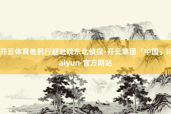 开云体育他躬行赶赴皖东北侦探-开云集团「中国」Kaiyun·官方网站